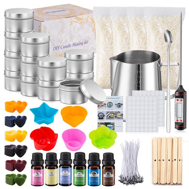 Candle Making Instructions - 1 세트 촛불 만들기 용품 DIY