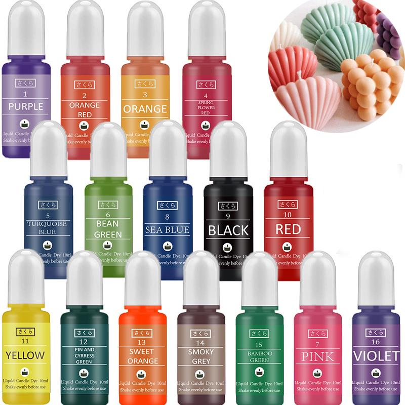 Candle Dye Chip - 10ml/병 양초 왁스 안료 착색제 무독성