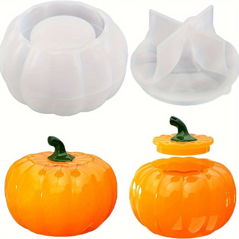 Candle Making Moulds - 호박 항아리 실리콘 몰드, 할로윈 항아리,
