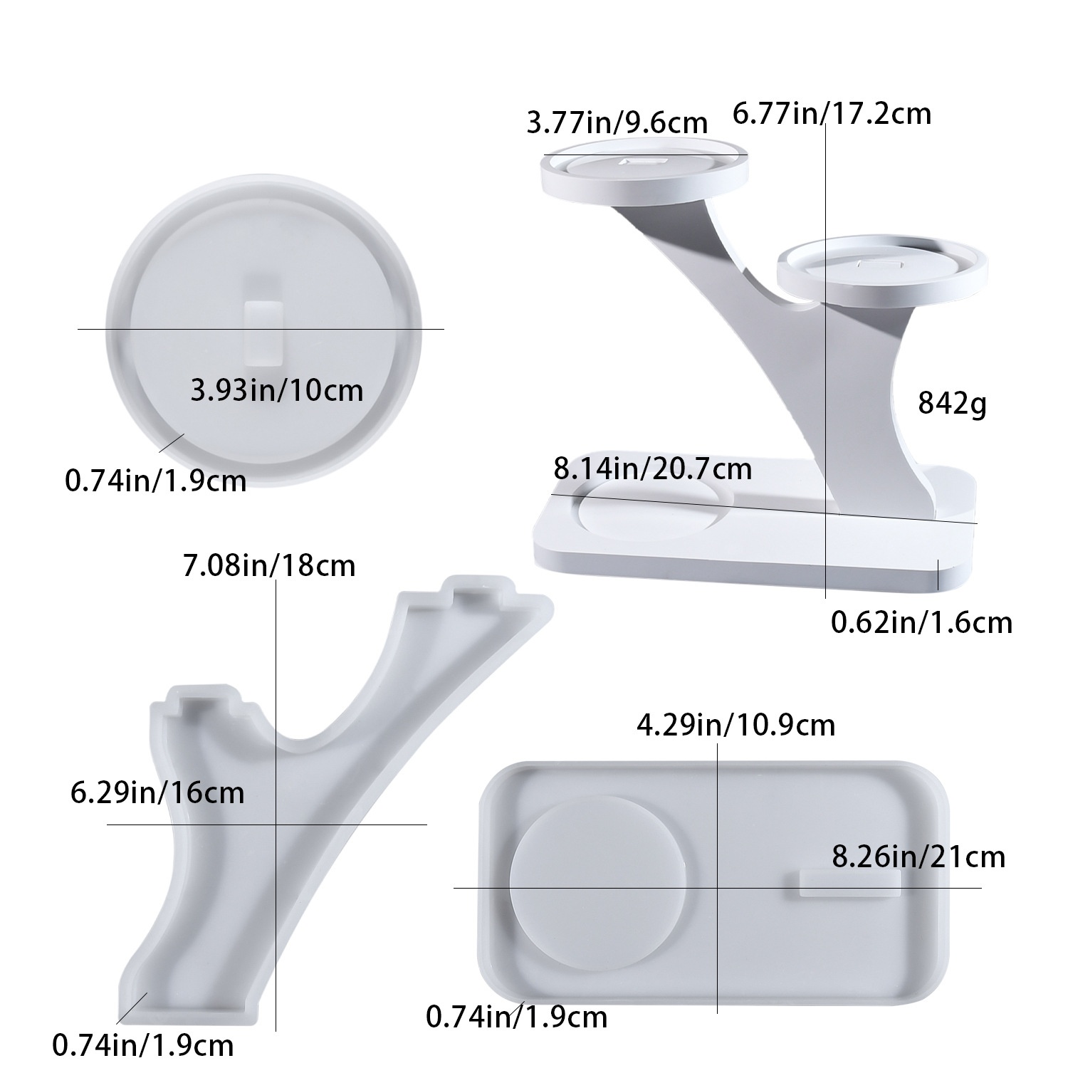 Candle Making Moulds - DIY 에폭시 레진 몰드 캔들스틱 홀더