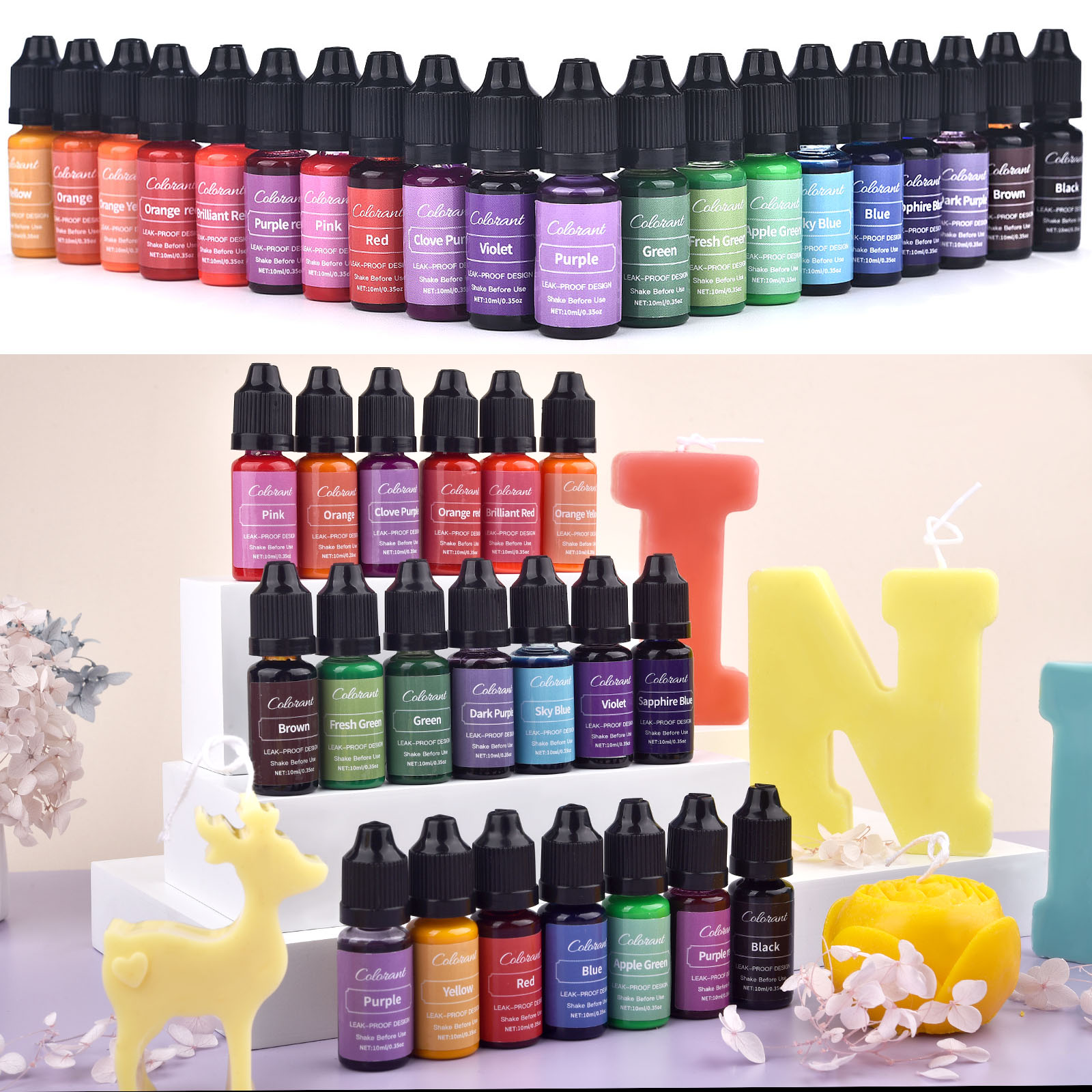 Candle Dye Chip - 10ml 양초 염료 안료 아로마 테라피