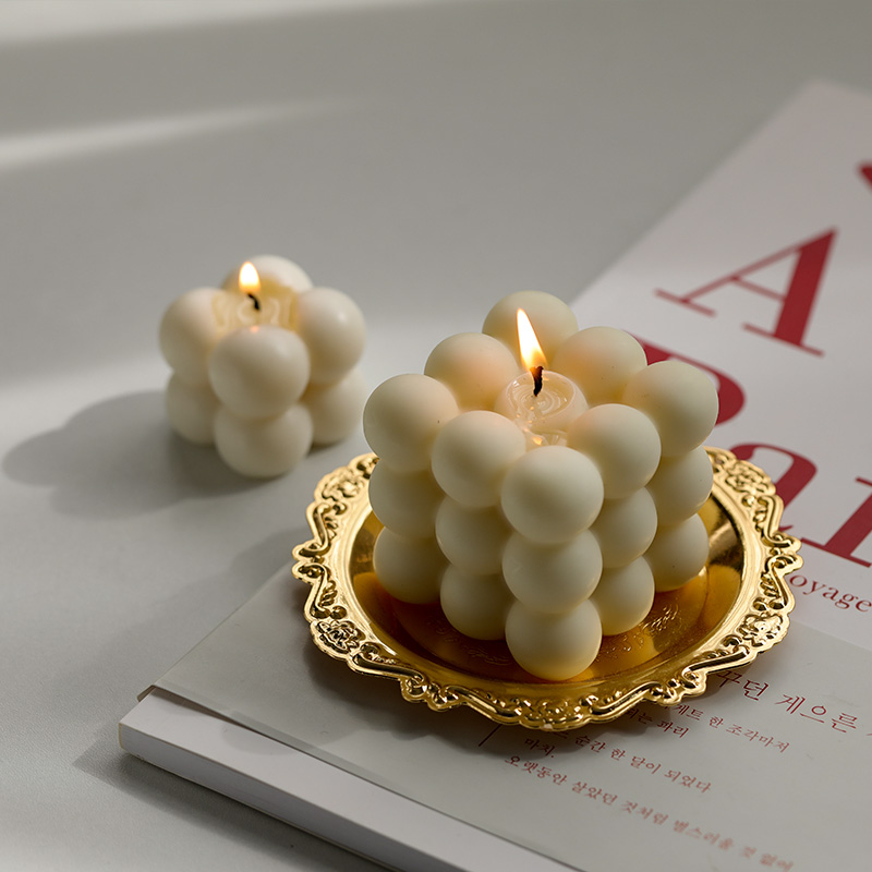 Candle Making For Beginners - 버블 큐브 캔들 실리콘 몰드, 홈