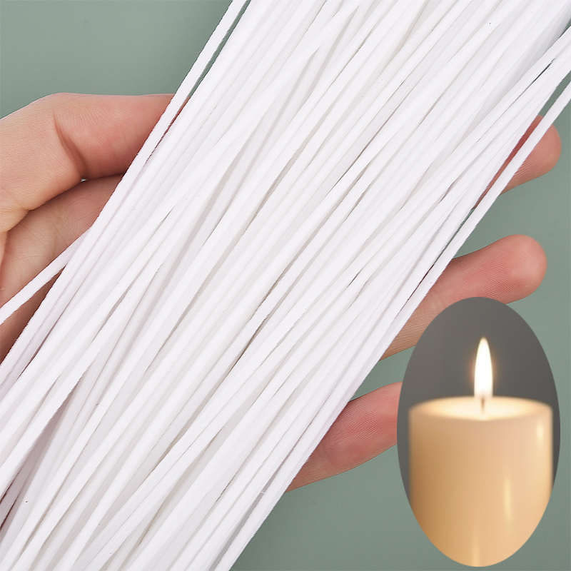 Candle Making Instructions - 왁스 코튼 캔들 심지 세트, 무연