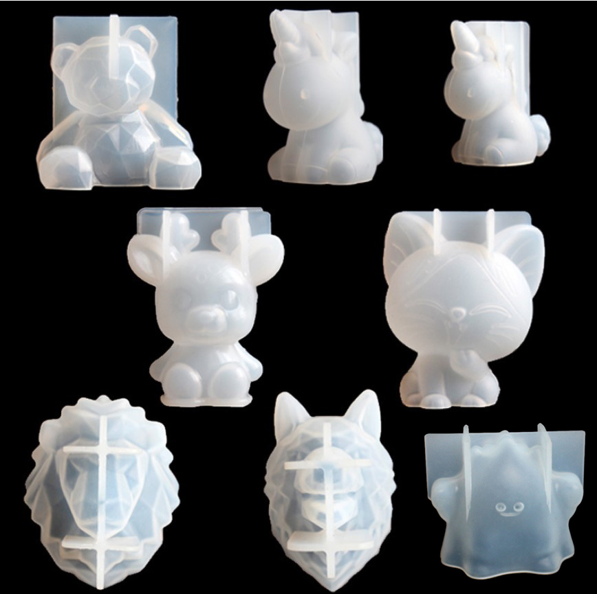 Candle Making Moulds - 투명 유니콘 실리콘 에폭시 수지 금형