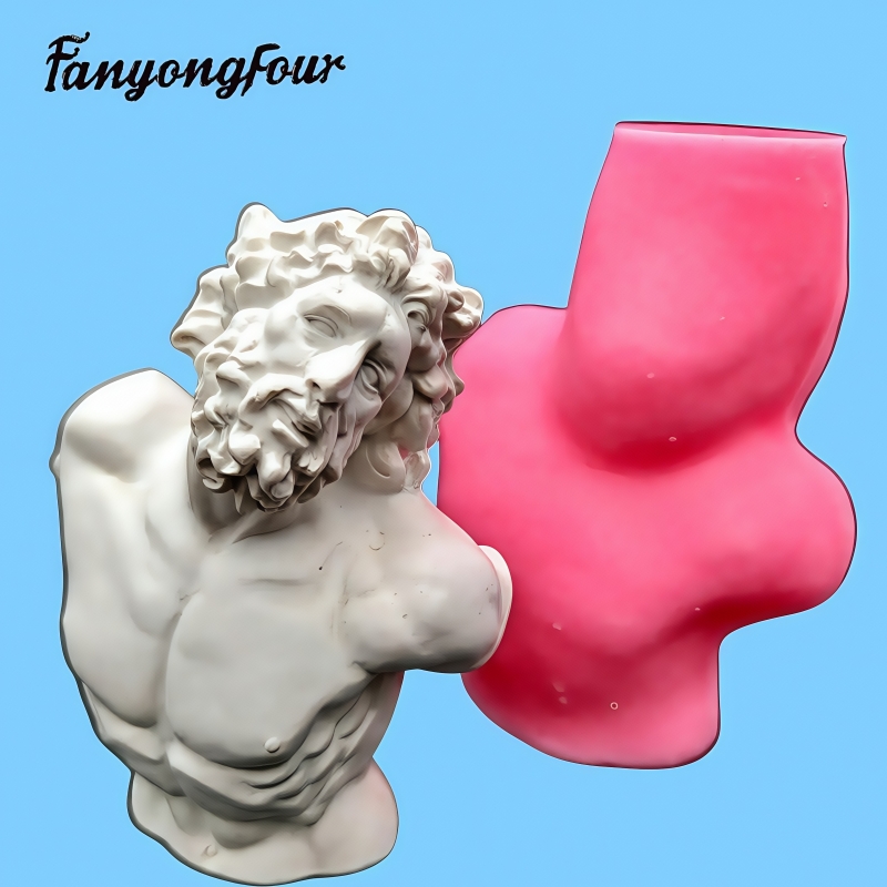 Candle Making Moulds - Laokong 반신 실리콘 몰드, 석고 수지,
