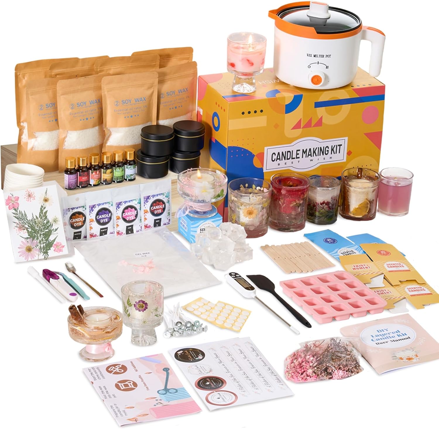 Candle Making For Beginners - 2-in-1 소이 & 젤리 왁스 DIY