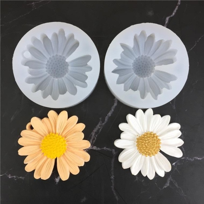 Candle Making For Beginners - DIY 양초 실리콘 금형 데이지 카모마일