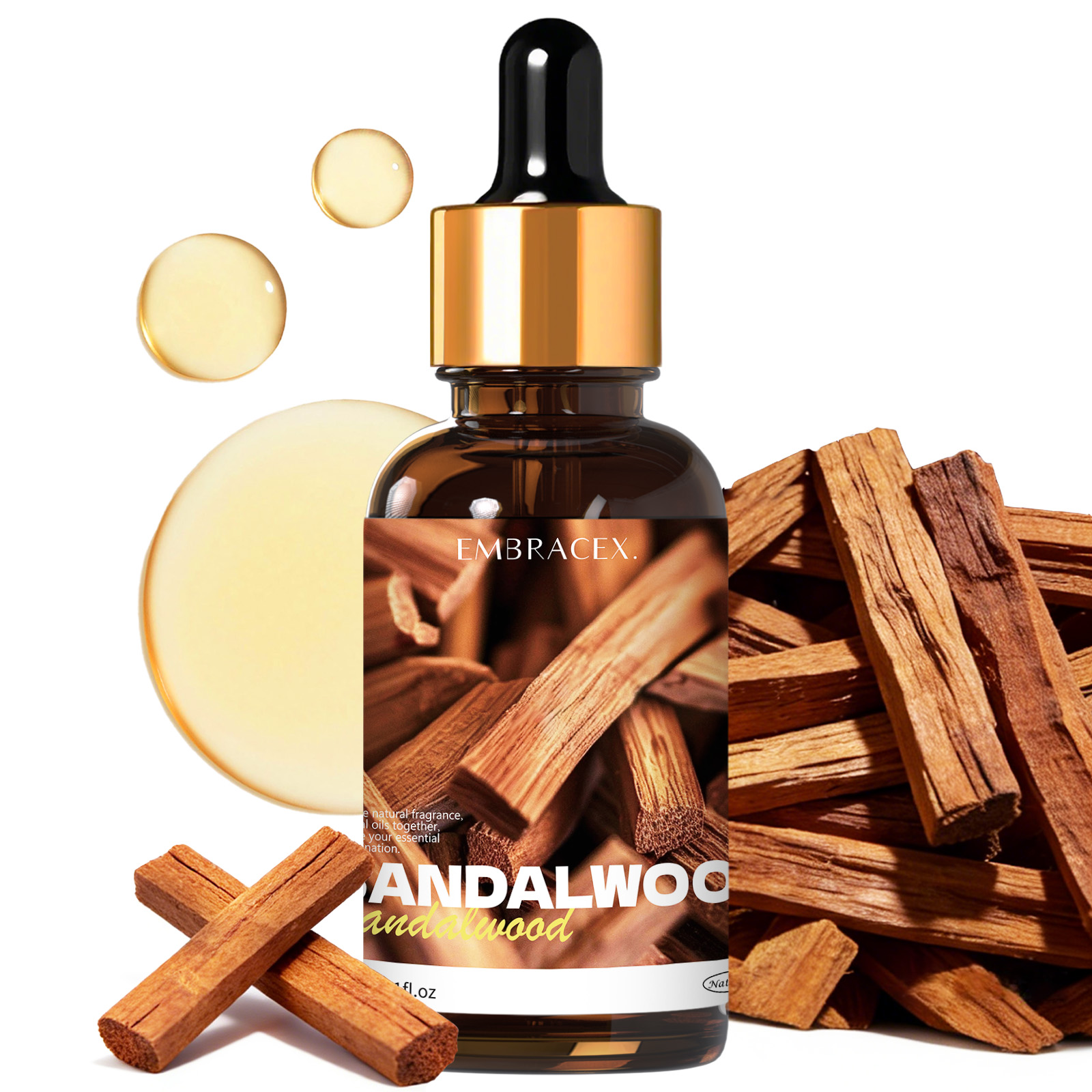 Candle Making Oil Scents - 30ml 샌달우드 천연 식물 에센셜 오일