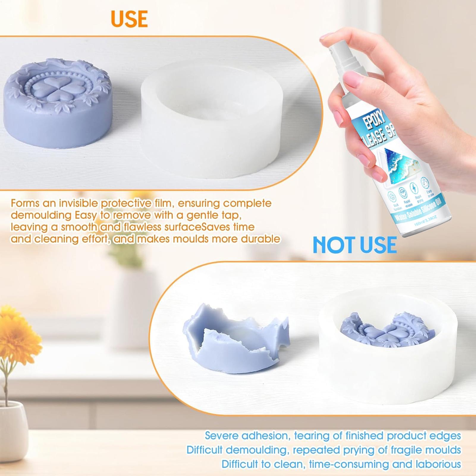 실리콘 이형 스프레이 에폭시 이형 스프레이 강력한 몰드 - Candle Making Moulds 리뷰 및 가격