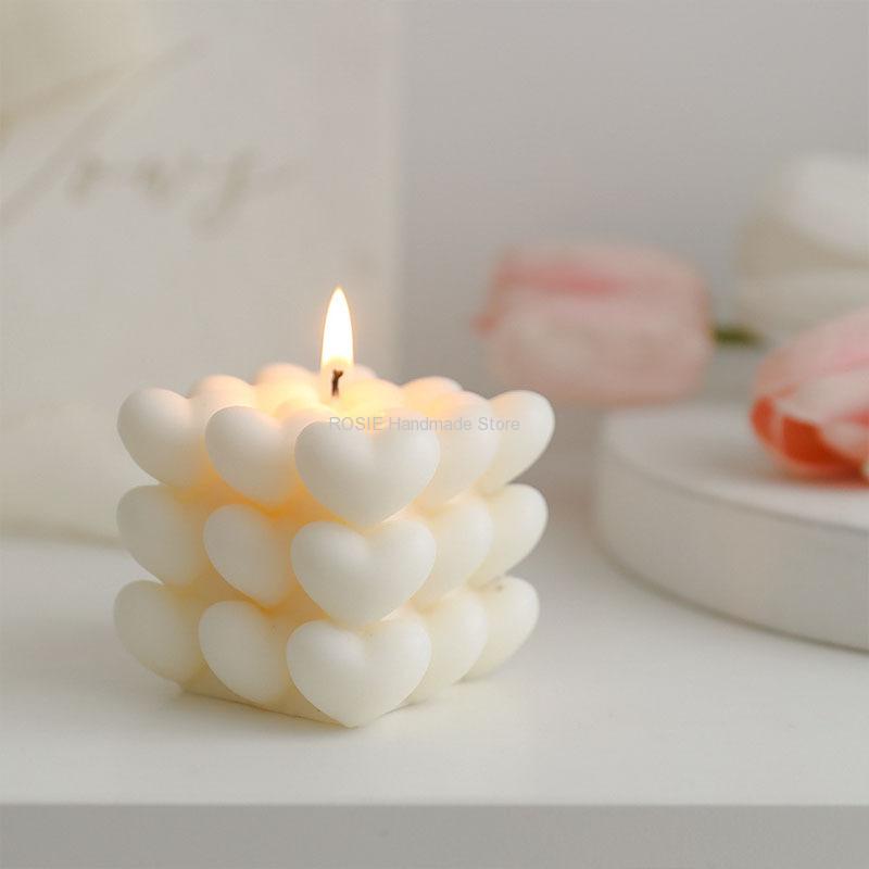 러브 실리콘 캔들 몰드 DIY 수제 비누 석고 아이스  - Candle Making For Beginners 리뷰 및 가격