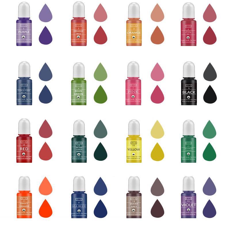 10ml/병 양초 왁스 안료 착색제 무독성 간장 양초  - Candle Dye Chip 리뷰 및 가격