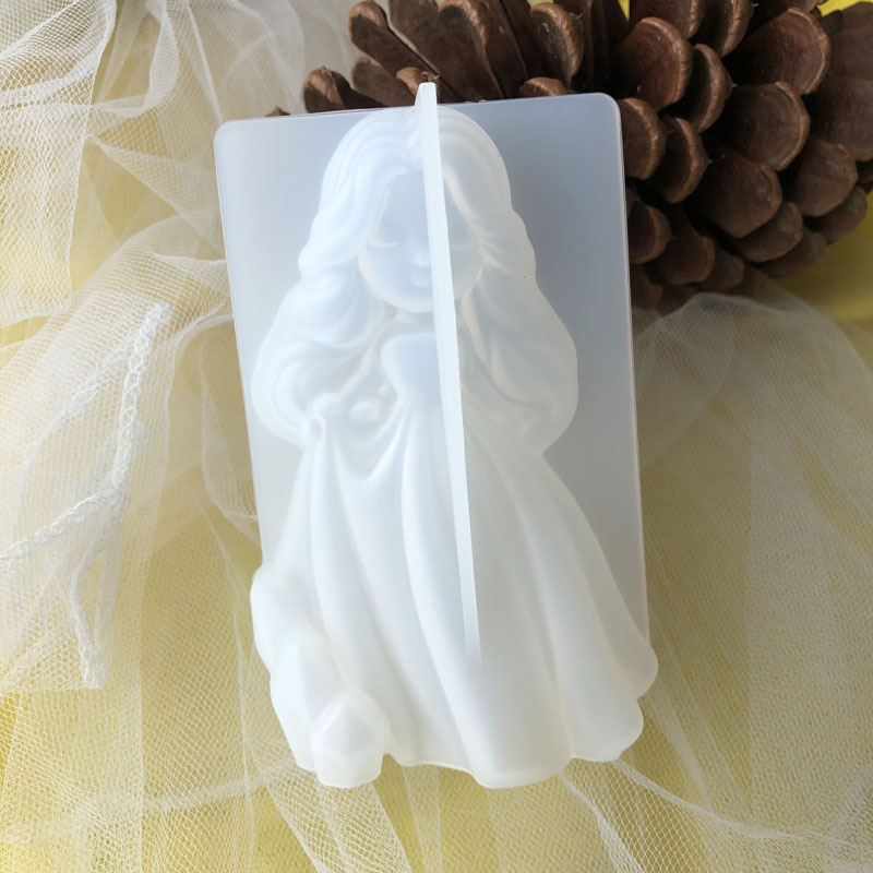 3D 귀여운 공주 실리콘 양초 금형 천사 소녀 비누 수 - Candle Making Moulds 리뷰 및 가격