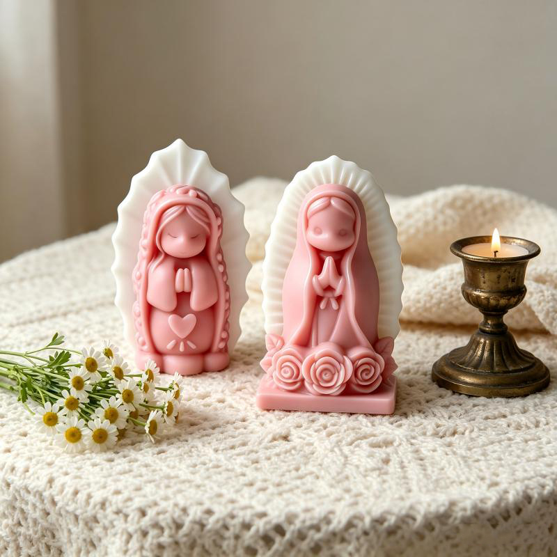 기도하는 소녀 천사 실리콘 캔들 몰드, DIY 릴리프  - Candle Making For Beginners 리뷰 및 가격