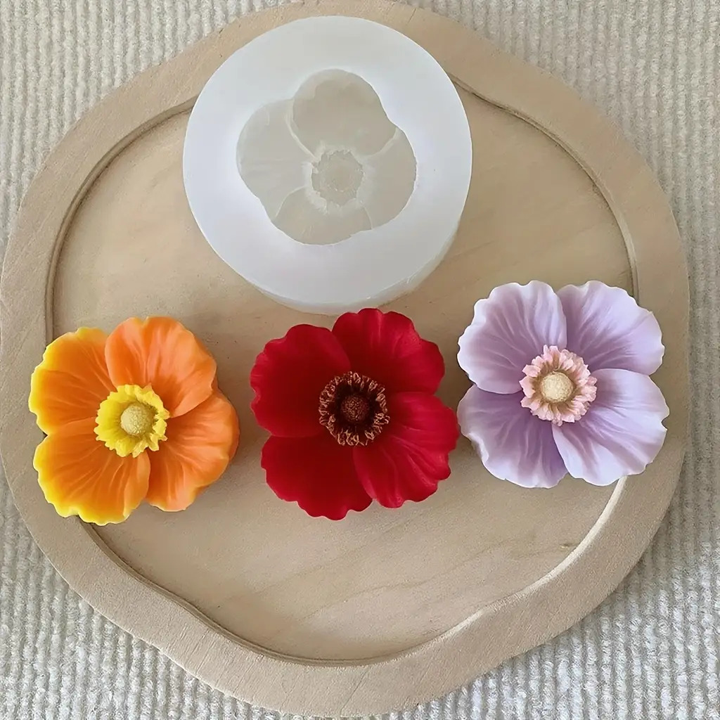 꽃 모양 실리콘 캔들 몰드는 비누, 점토, 레진 공예품 - Candle Making Jars 리뷰 및 가격