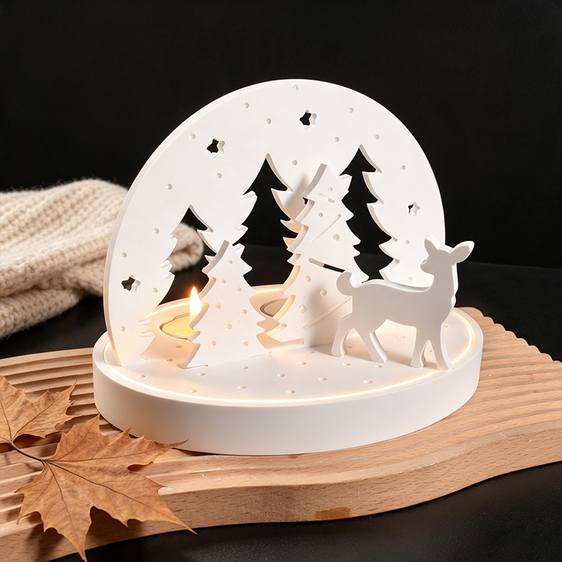 크리스마스 엘크 티라이트 캔들 홀더 실리콘 몰드, 3D - Candle Making Moulds 리뷰 및 가격