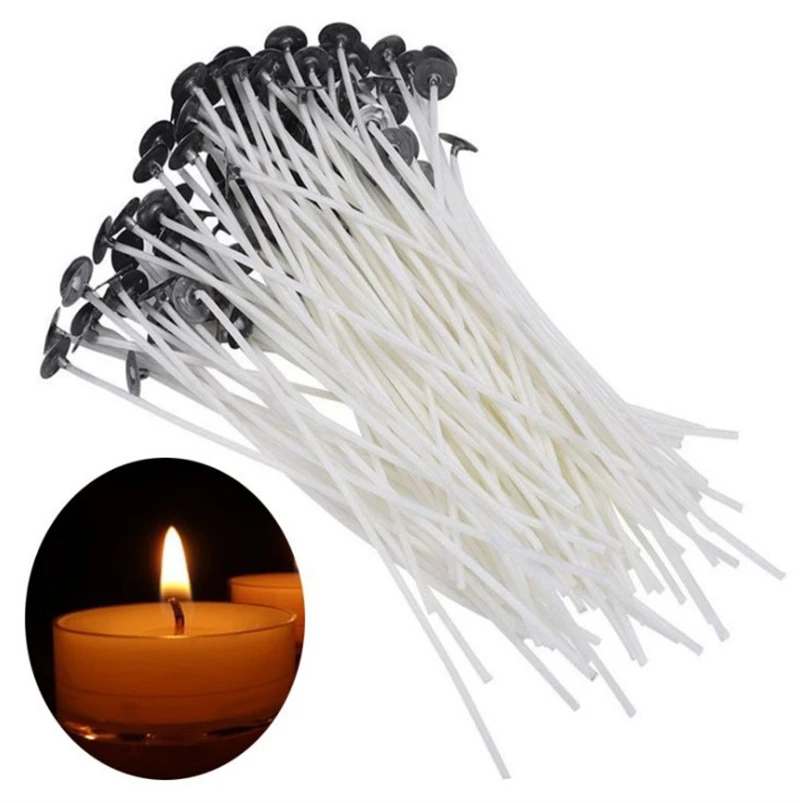 100 개/대 촛불 Wicks 무연 왁스 순수 코튼 코 - Candle Making Instructions 리뷰 및 가격