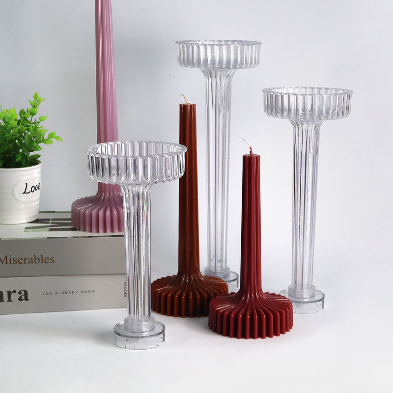 3D 꽃병 모양 양초 몰드 DIY 스트라이프 기둥 향초 - Candle Making Jars 리뷰 및 가격