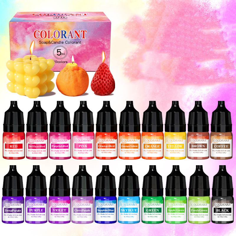 20 색상 촛불 왁스 안료 액체 착색제 DIY 촛불 비 - Candle Dye Chip 리뷰 및 가격