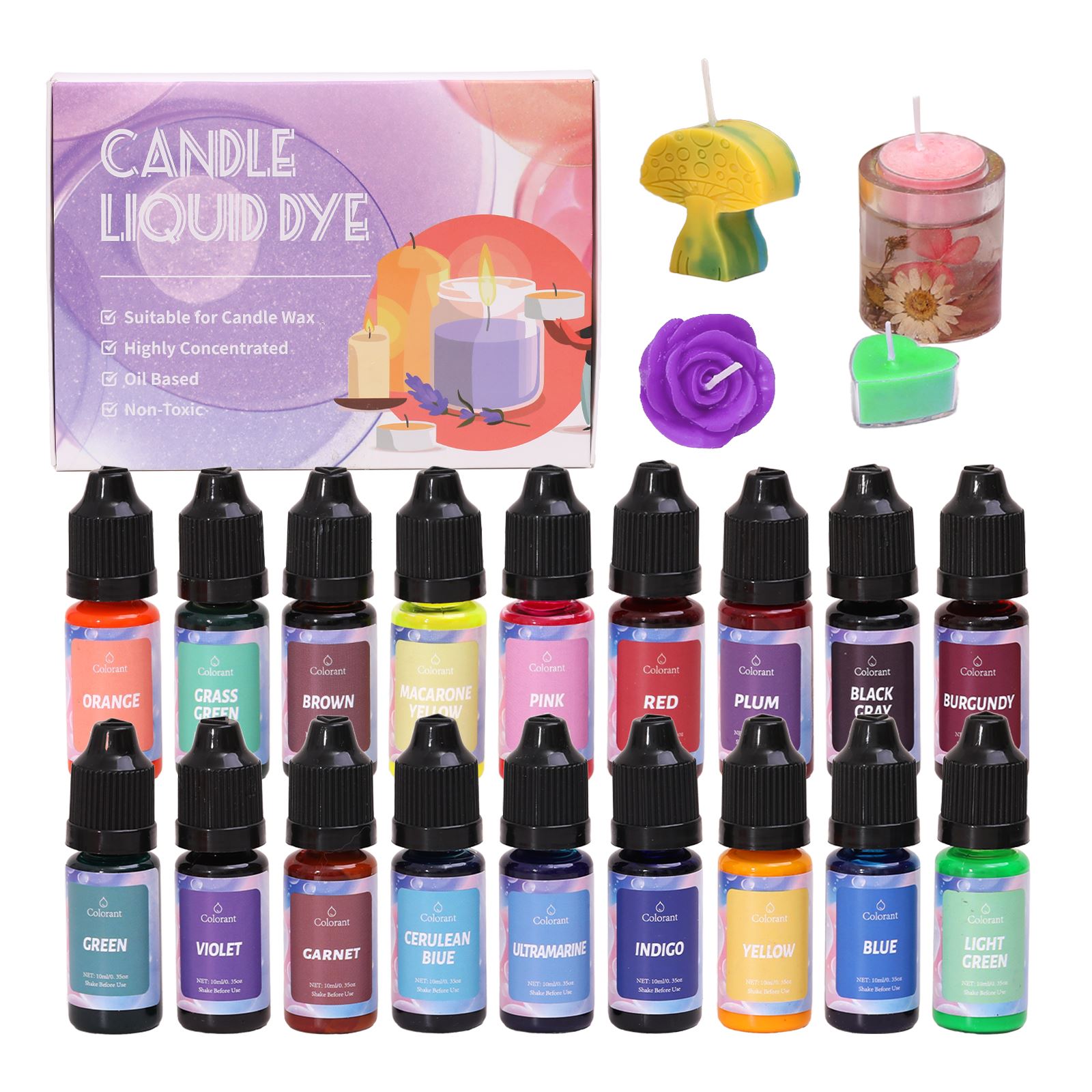 1 세트 양초 염료 키트 DIY 양초 만들기 용품 액체 - Candle Making Instructions 리뷰 및 가격