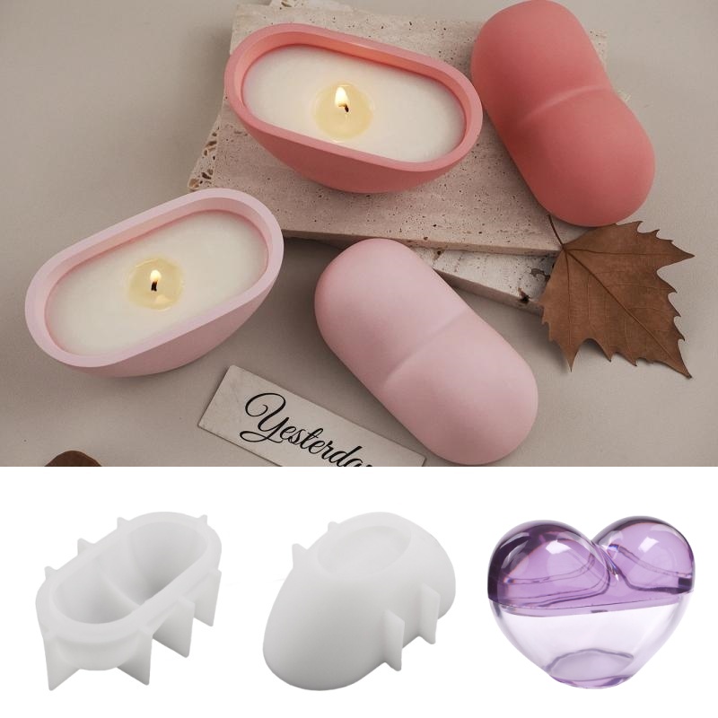 DIY 캔들 항아리 크리스탈 에폭시 수지 몰드 하트 모 - Candle Making Jars 리뷰 및 가격