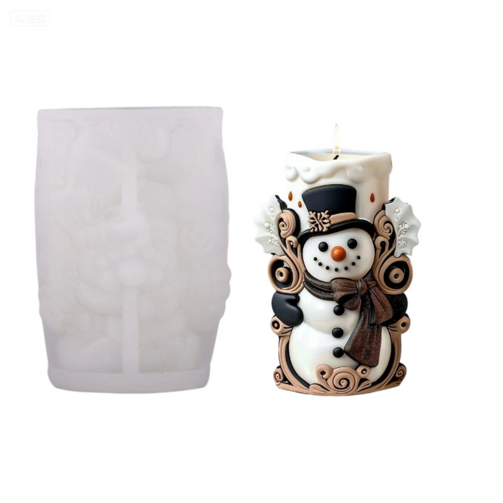 겨울 양초 금형 고품질 실리콘 금형 3d 눈사람 금형  - Candle Making Event 리뷰 및 가격
