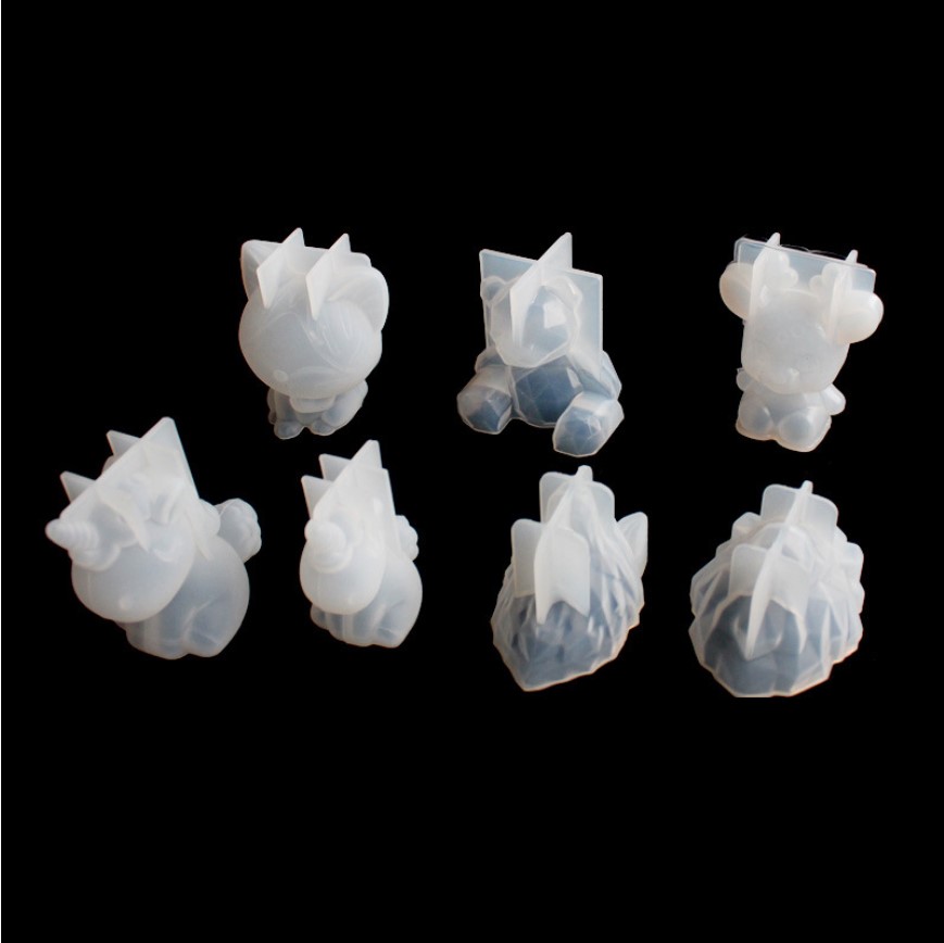 투명 유니콘 실리콘 에폭시 수지 금형 기하학 곰 토끼  - Candle Making Moulds 리뷰 및 가격