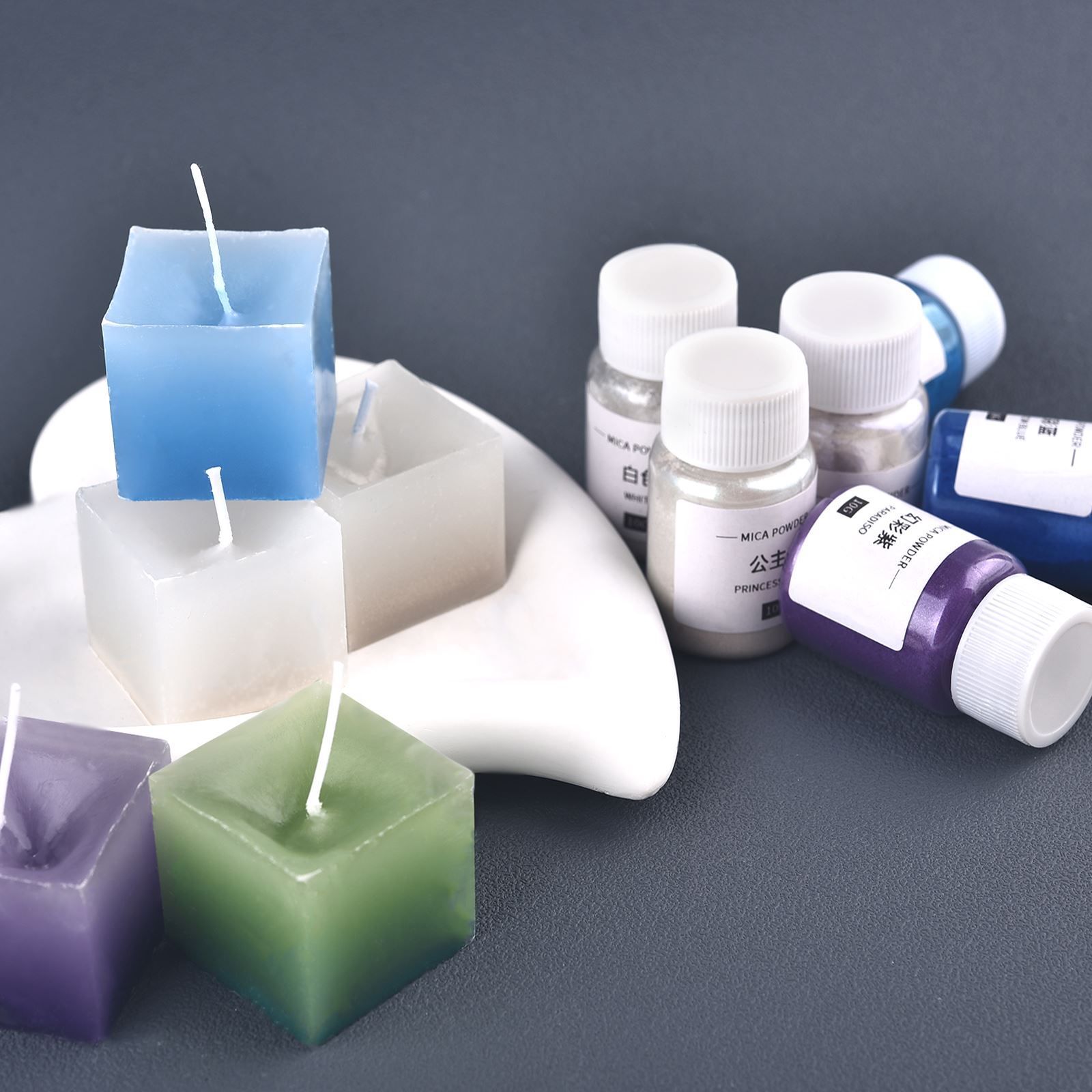 진주 광택 운모 분말 양초 안료 키트, 에폭시 송진 염 - Candle Dye Chip 리뷰 및 가격