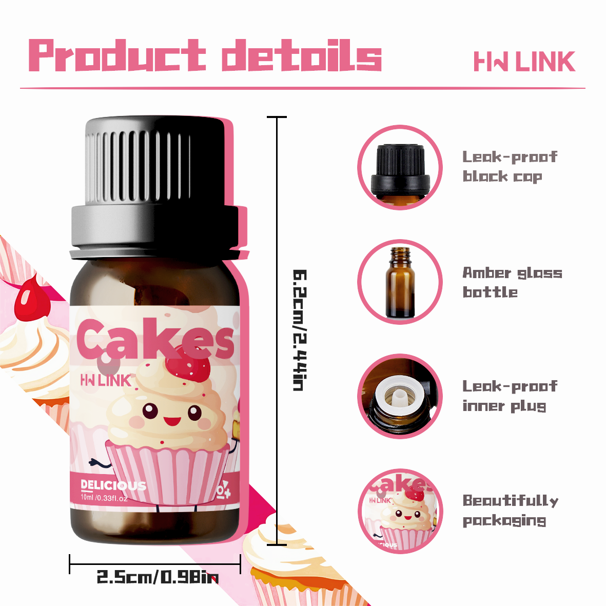10ml 케이크 향 오일, 캔들 제작, 디퓨저, 가습기 - Candle Making Oils 리뷰 및 가격