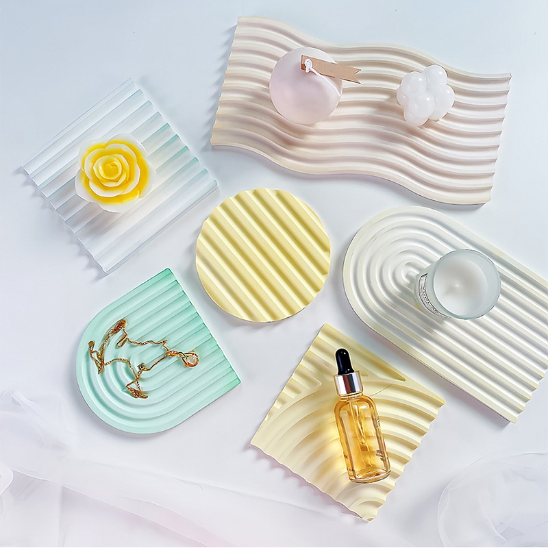 DIY 스트라이프 웨이브 트레이 몰드 레진 제작용 콘크 - Candle Making Moulds 리뷰 및 가격