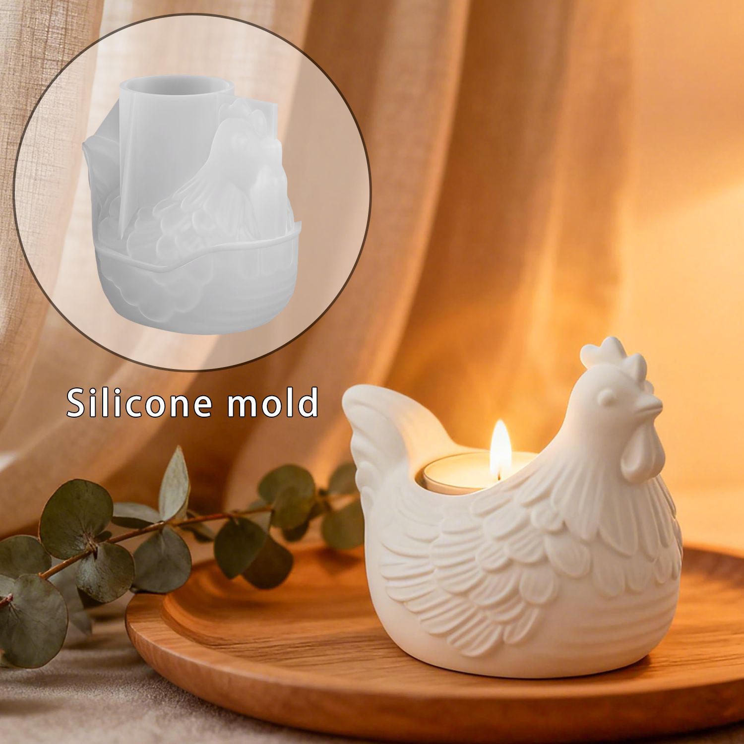 DIY 3D 작은 병아리 캔들 홀더 에폭시 레진 몰드, - Candle Making Moulds 리뷰 및 가격