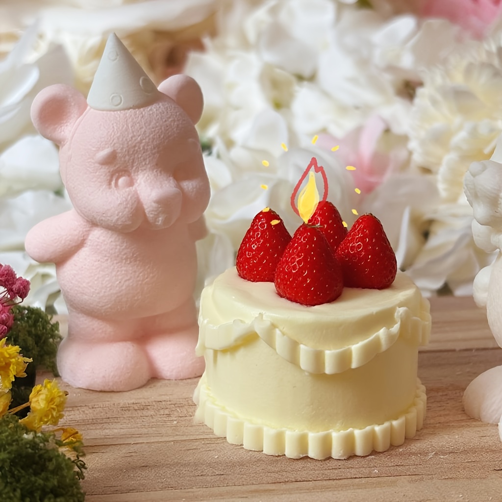 DNEJIU 귀여운 곰 실리콘 몰드 DIY 양초, 레진 - Candle Making Moulds 리뷰 및 가격