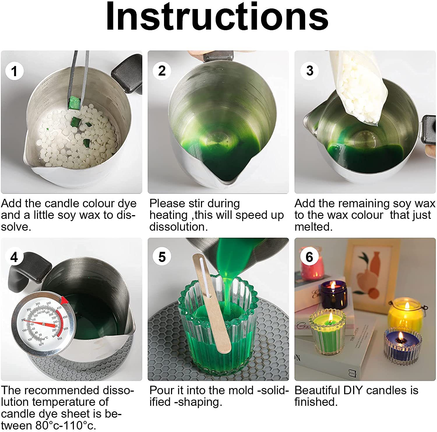 양초 염료 안료 DIY 양초 왁스 안료 비누 향 양초  - Candle Dye Chip 리뷰 및 가격