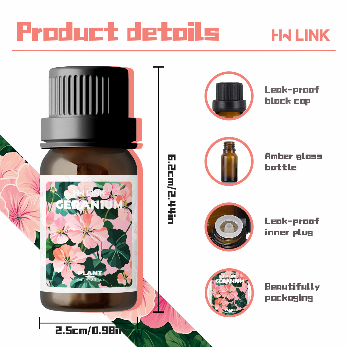 제라늄 에센셜 오일 10ml 순수 천연 오일 - 디퓨저 - Candle Making Oils 리뷰 및 가격
