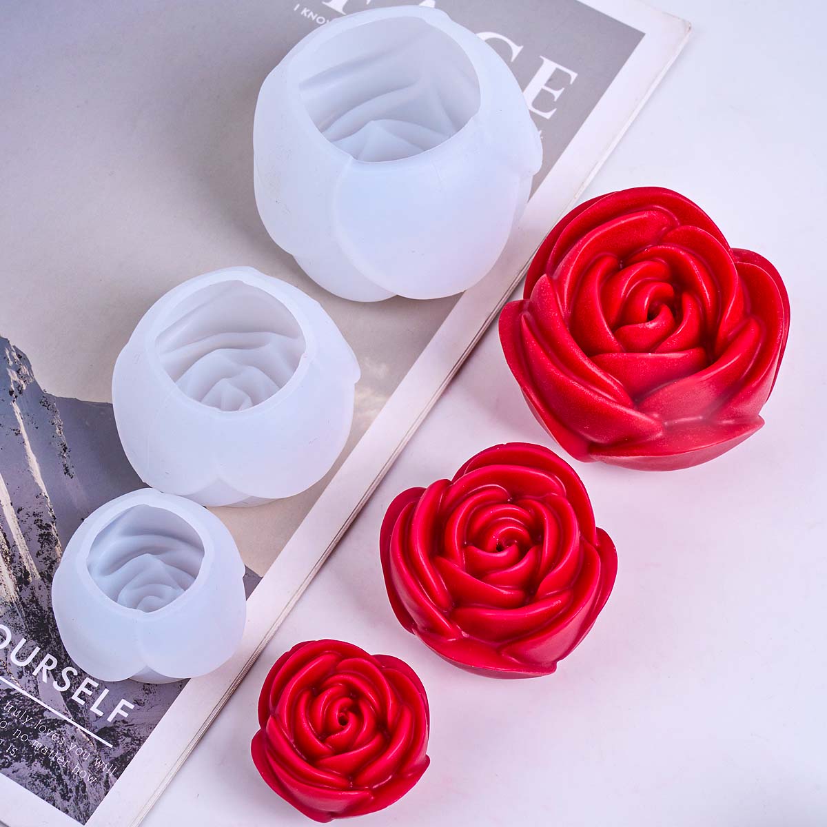 3D 꽃 모양 실리콘 양초 금형 DIY 로맨틱 로즈 아 - Candle Making For Beginners 리뷰 및 가격