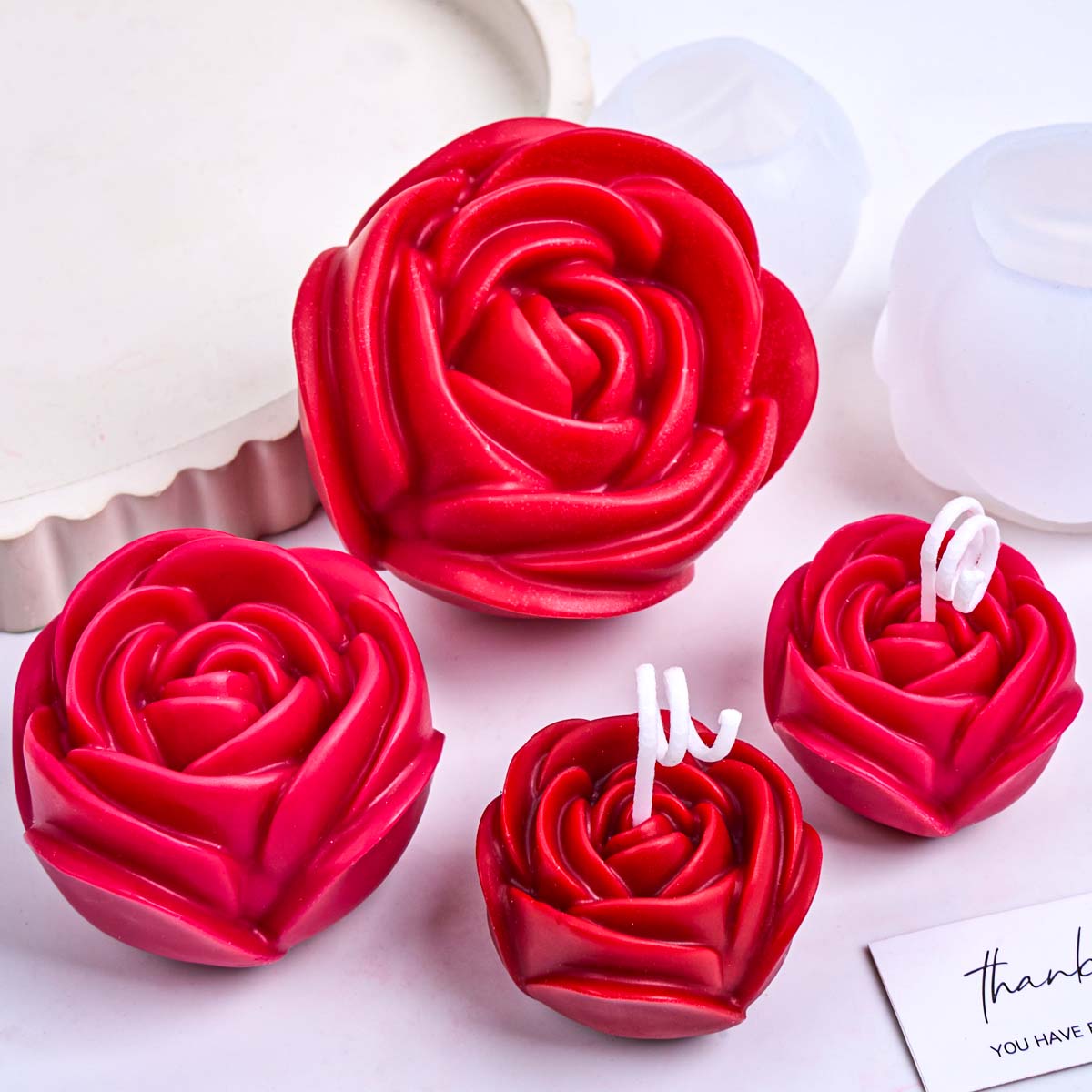 3D 꽃 모양 실리콘 양초 금형 DIY 로맨틱 로즈 아 - Candle Making For Beginners 리뷰 및 가격