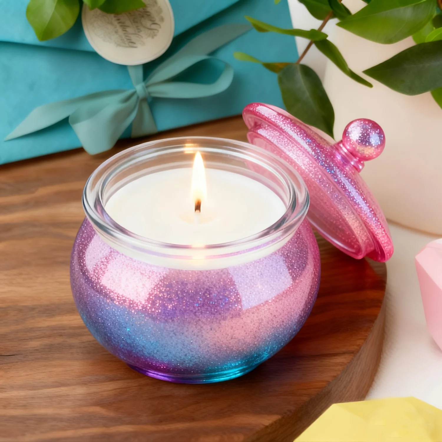 뚜껑이 있는 둥근 수지 캔 몰드 1세트, DIY 보석  - Candle Making Jars 리뷰 및 가격