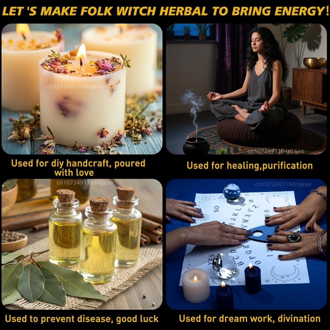 고품질 초보자용 천연 건조 꽃 위카, 위카 의식, 마법 - Candle Making For Beginners 리뷰 및 가격